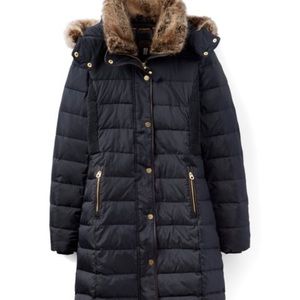 Joules Black Caldwell Puffer Coat